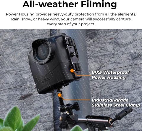 Brinno BCC2000 Construction Time Lapse Camera with Industrial Clamp and Case - 4 Pack