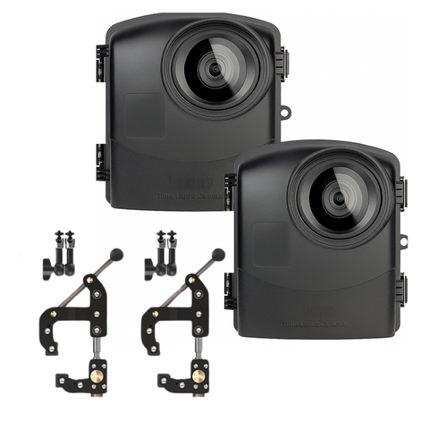 Brinno BCC2000 Construction Time Lapse Camera with Industrial Clamp and Case - 2 Pack