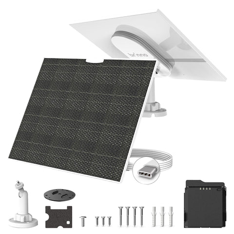 Brinno BCC5000 + APB1000 + ASP1000-P - Time Lapse Construction Camera - Rechargeable Battery & Solar Panel Kit Bundle with Mount