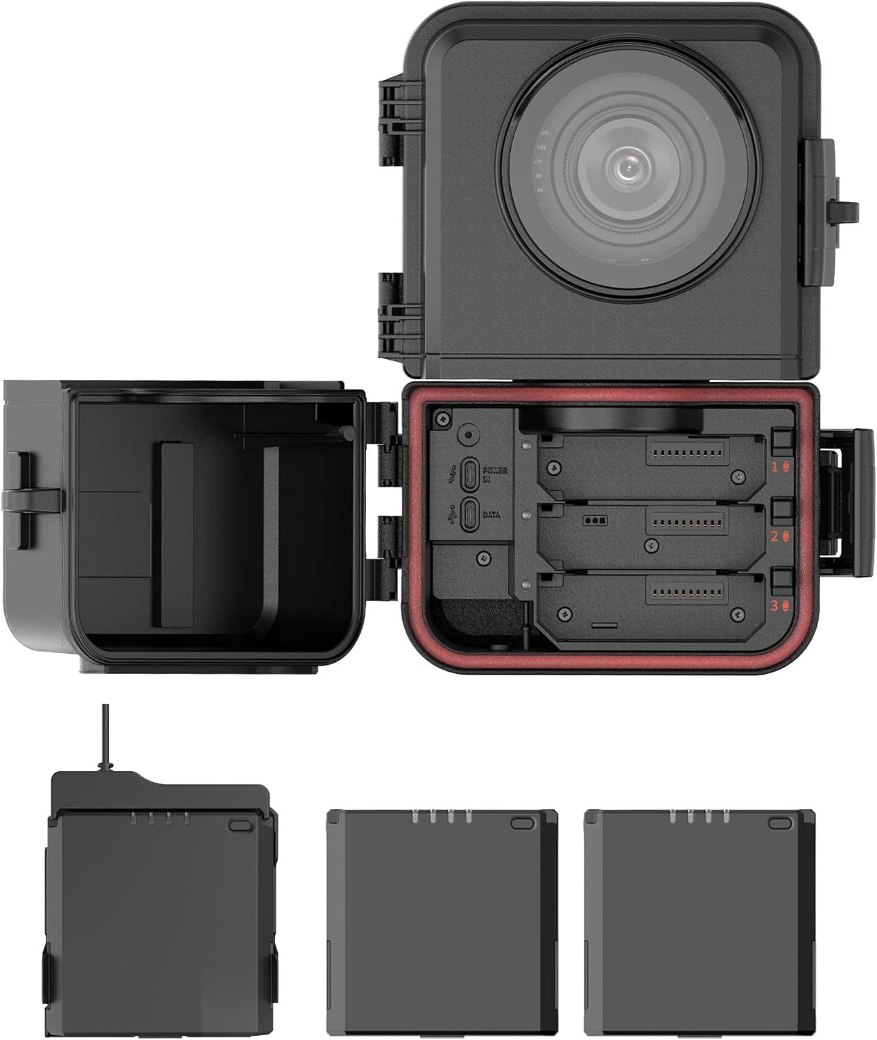 Brinno BCC5000 4K Time Lapse Camera + APB1000 Battery Kit - Bluetooth App, HDR, Cloud Storage - 3 MRB1000 Batteries, IP65 Housing, Extended Life